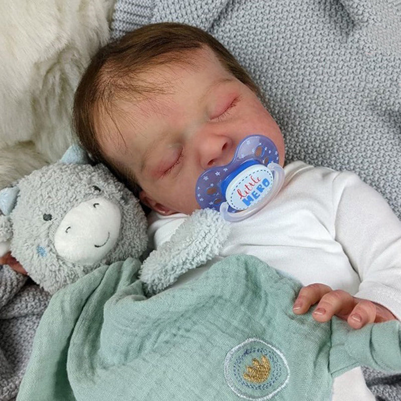 18 Zoll Jared Verwurzeltes Haar Reborn puppen-Jude