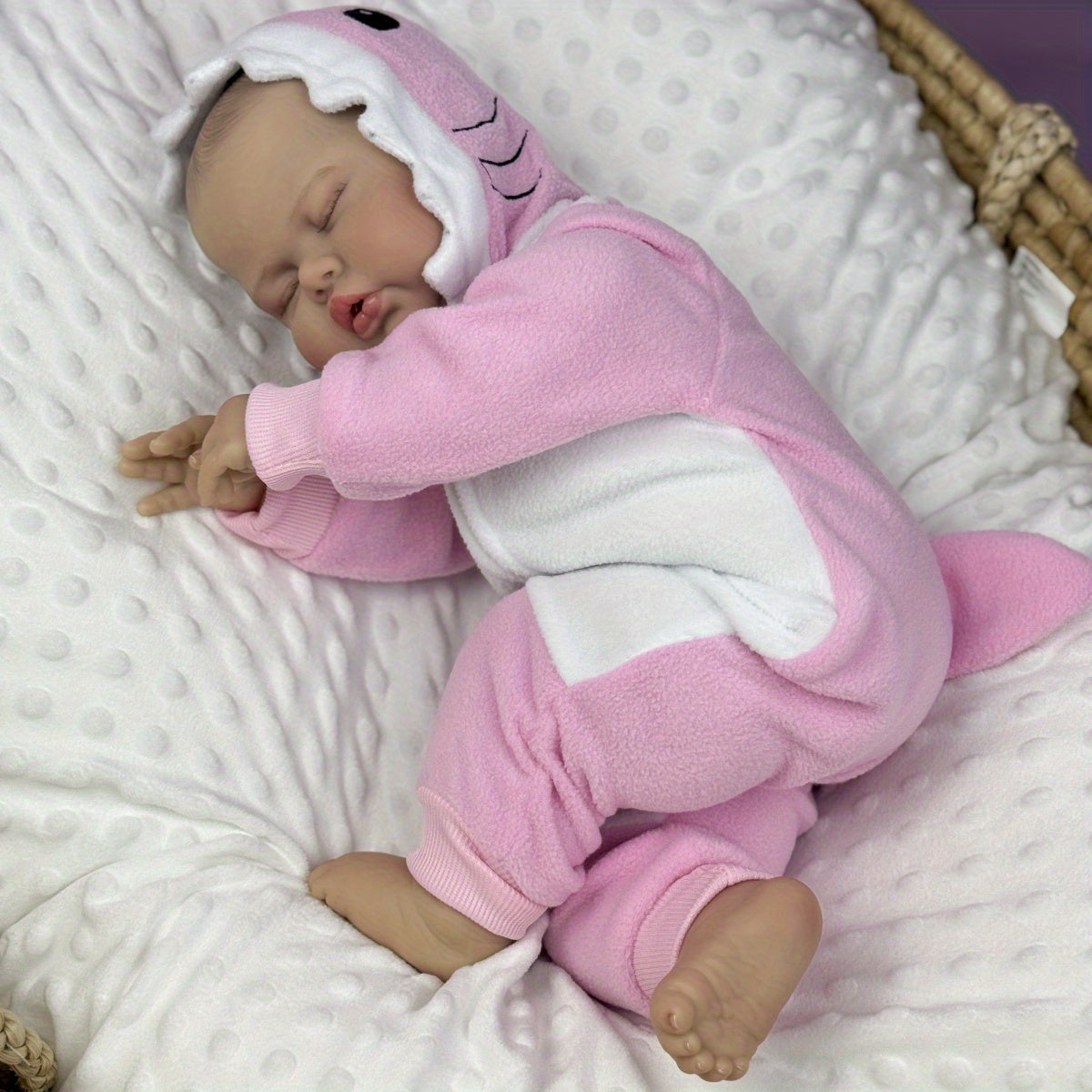 50 cm weiche Stoffpuppe Schlafende Gurke im rosa Outfit