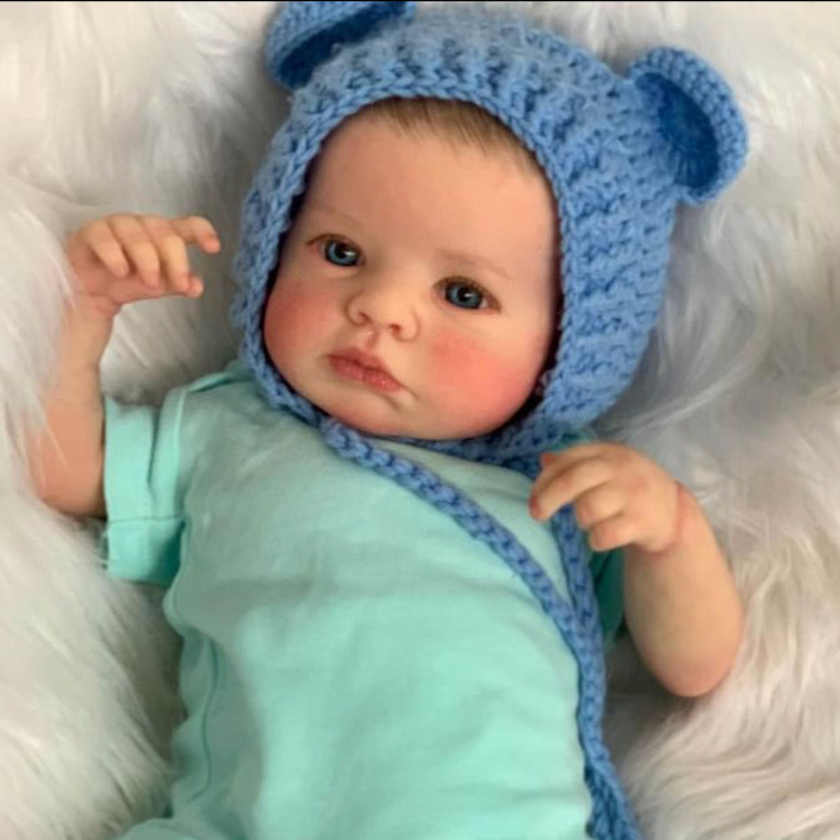 20 Zoll blaue Augen Loulou Reborn Puppen