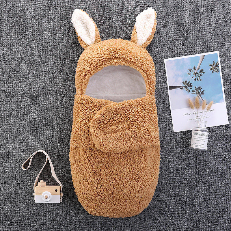 Plüsch Große Ohren Babyschlafsack für 16-24 Zoll Reborn Puppen