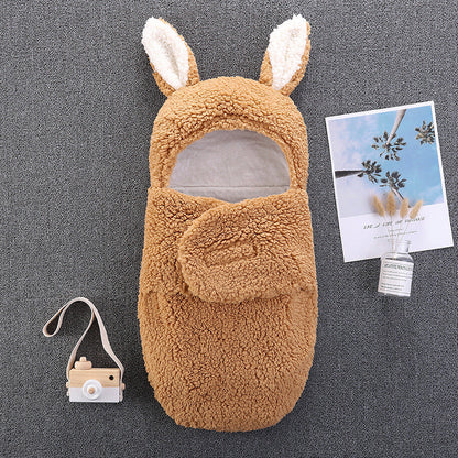 Plüsch Große Ohren Babyschlafsack für 16-24 Zoll Reborn Puppen