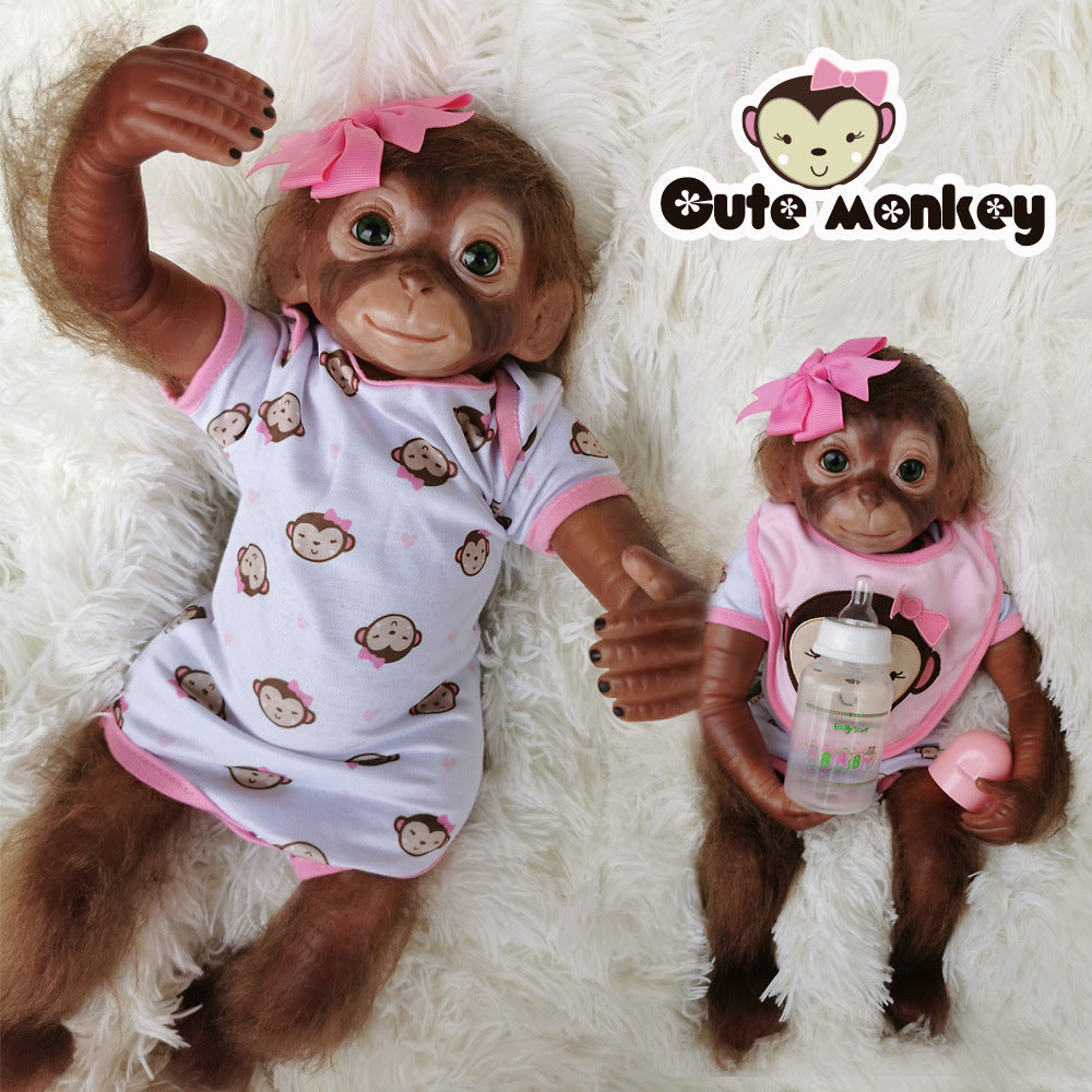 20 Zoll Rosa Blume Haarnadel Reborn Affe Baby Puppe