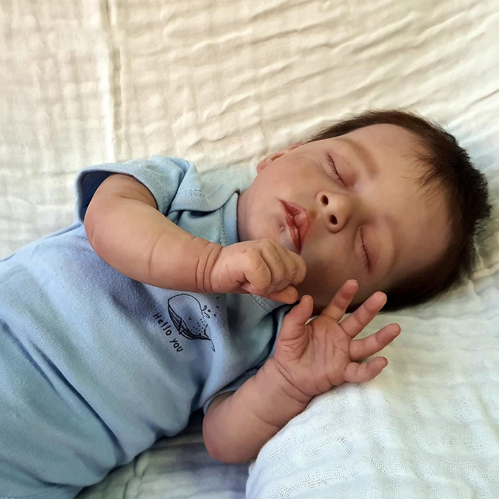 18 Zoll Verwurzeltes Haar Reborn puppen-Jude