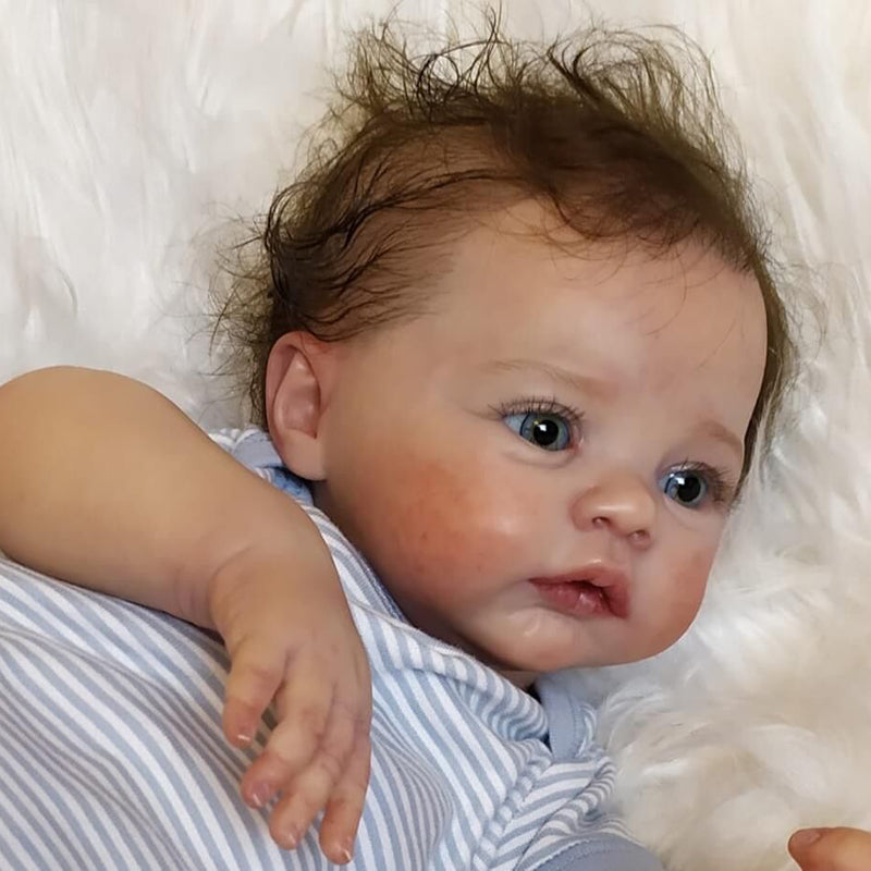 19 Zoll Reborn Puppen mit offenen Augen für Jungen/Mädchen-Wiese