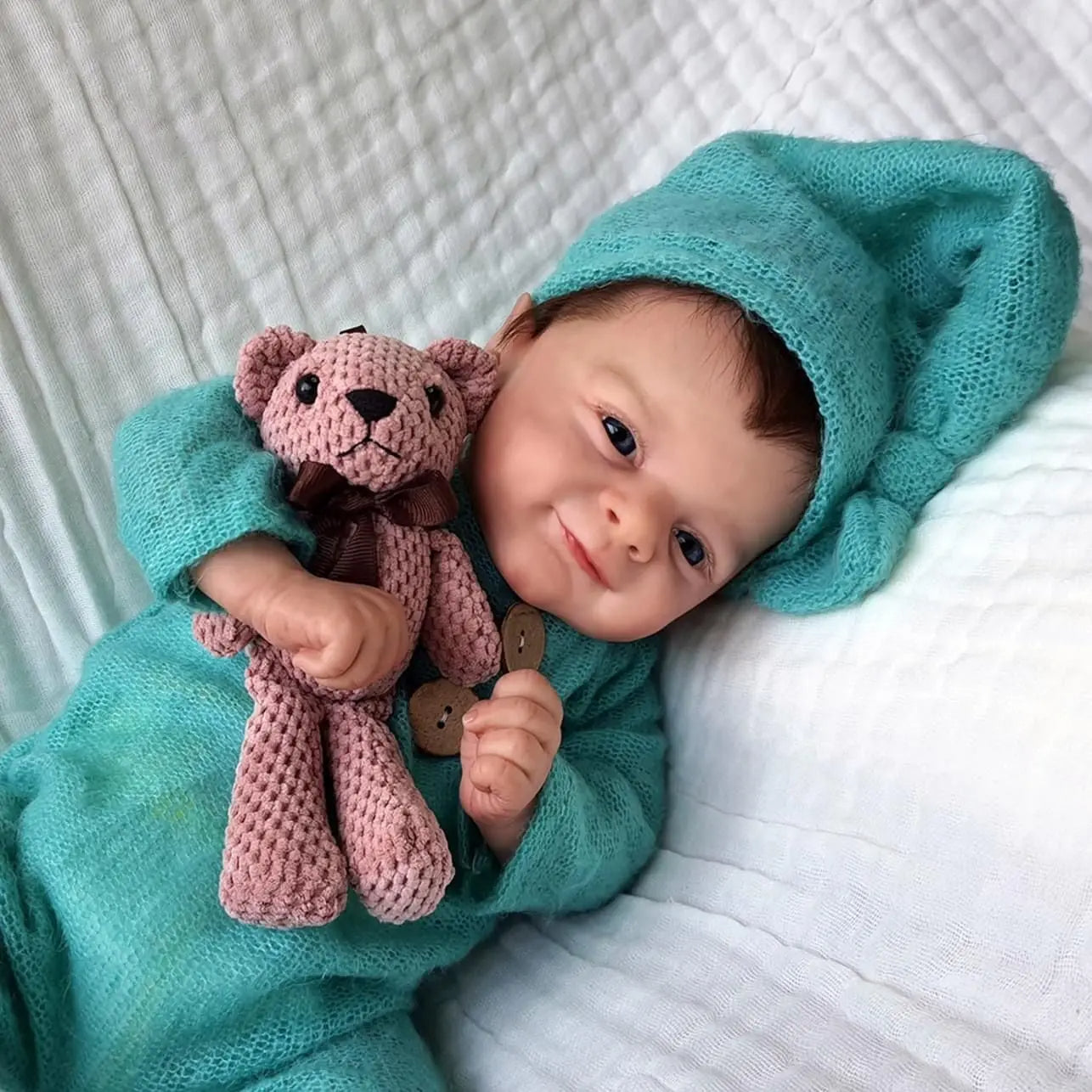 18 Zoll Reborn-Puppen mit offenen Augen-Elf Flynn