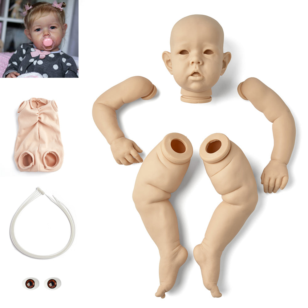 28 Zoll Offene Augen Liam Unlackiertes Reborn Puppe Kit