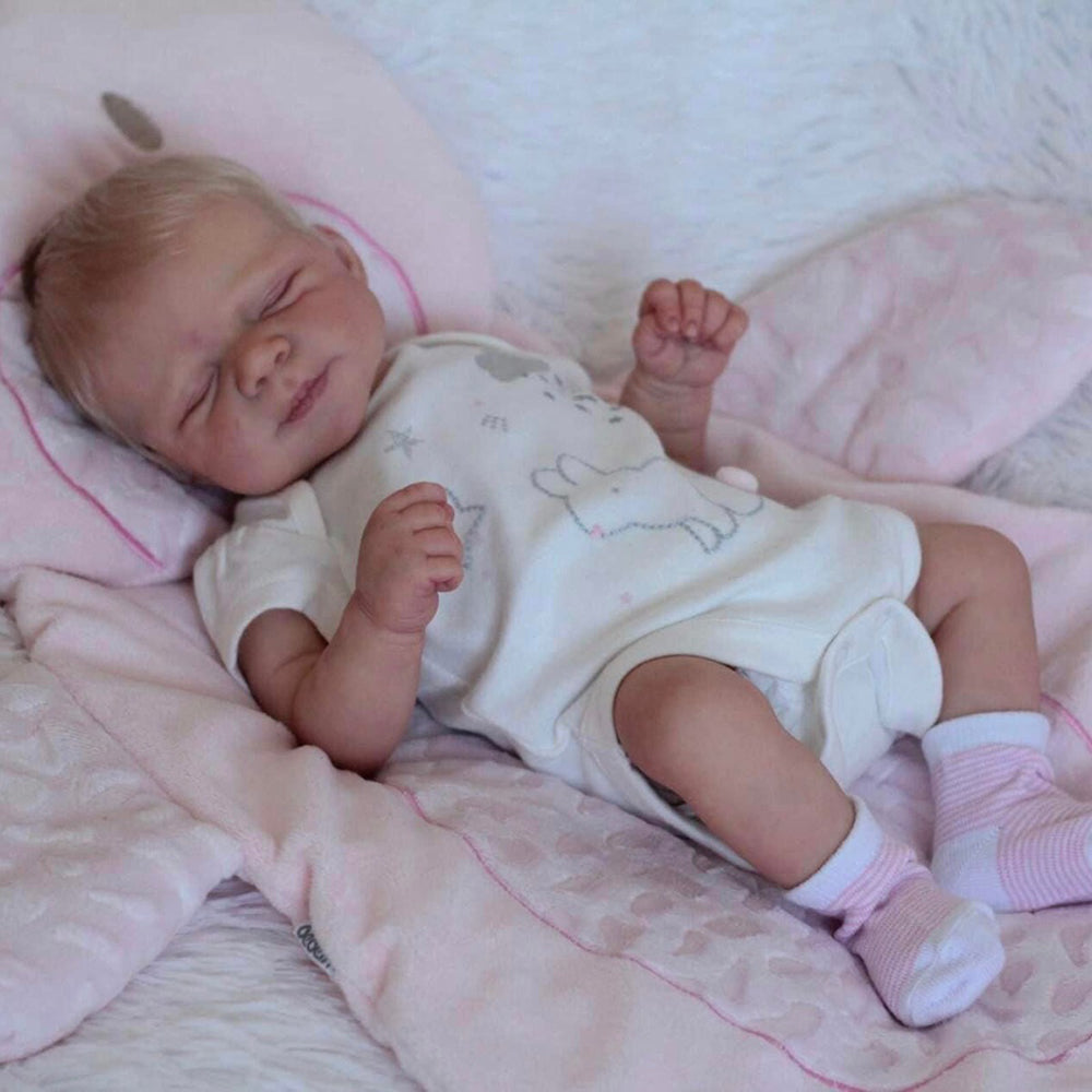 19 Zoll Realistische Blonde Haar Reborn Puppen