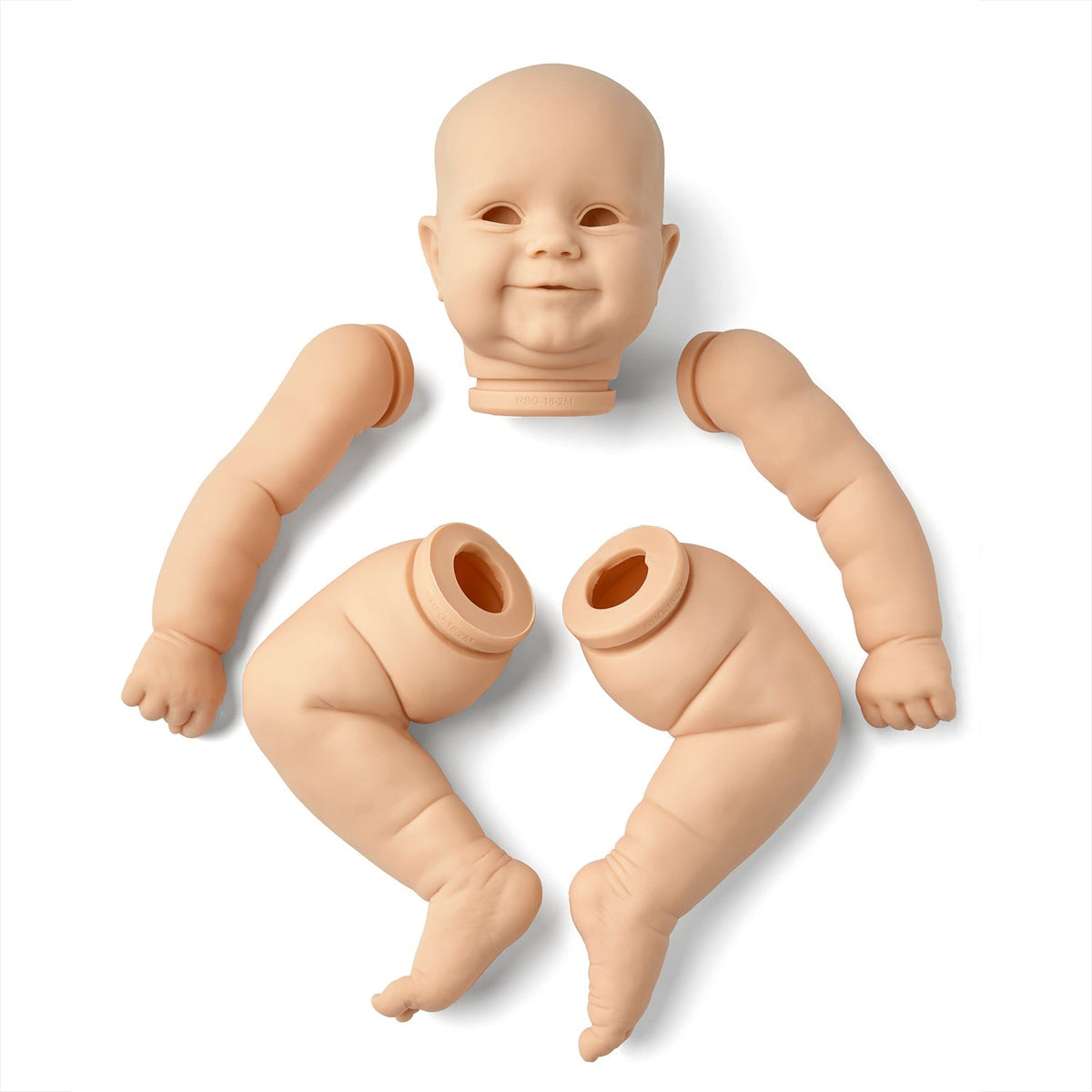 20 Zoll Maddie Offene Augen DIY Unlackiertes Reborn Puppe Kit
