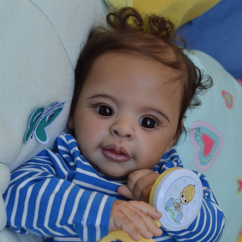 21 Zoll Rebornpuppen Jungen mit dunkler Haut - Anthony