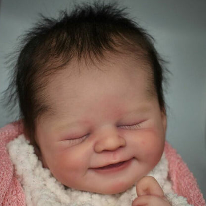 21 Zoll Alisha Lächelndes Gesicht DY Blanc Reborn Baby Kit