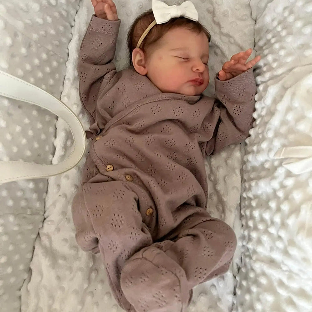 20 Zoll Susanna Geschlossene Augen Reborn Puppen Mädchen-Laura