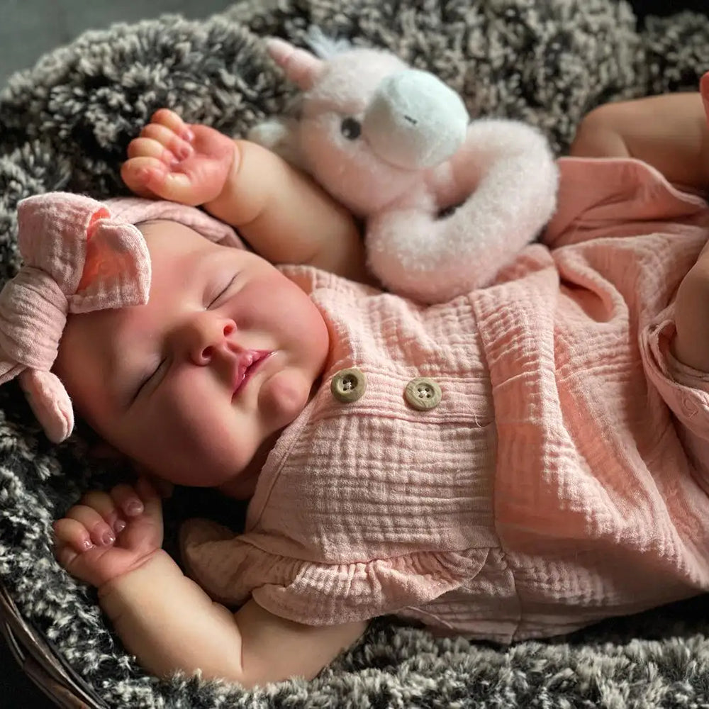 20 Zoll Yvette lebensechte wiedergeborene Babypuppen- Peaches