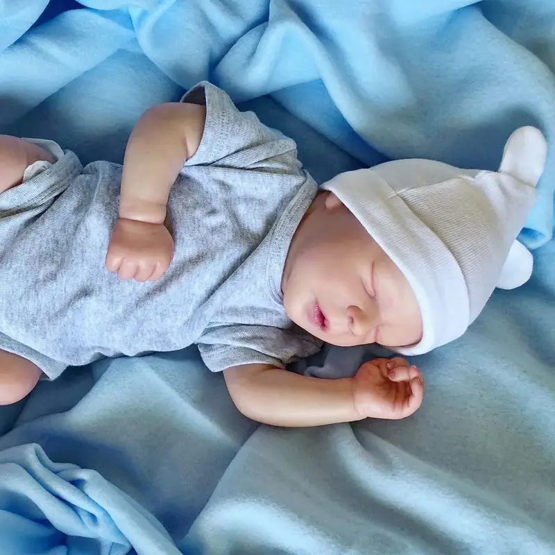 18 Zoll schlafender Darren mit geschlossenen Augen Reborn Puppen Jungen/Mädchen
