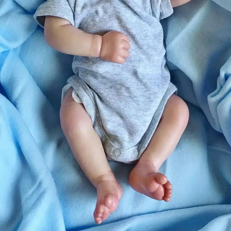 18 Zoll schlafender Darren mit geschlossenen Augen Reborn Puppen Jungen/Mädchen