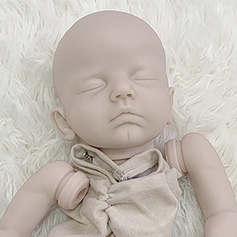19 Zoll Sara Schließen Sie Augen süßes schlafendes DIY Blanko Reborn Kit