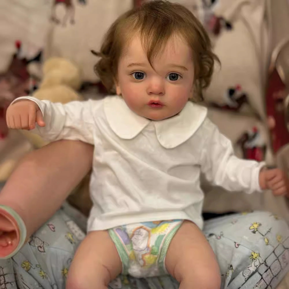 Mamie 24 Zoll/60 Cm Lebensechte Reborn Mädchen Puppen