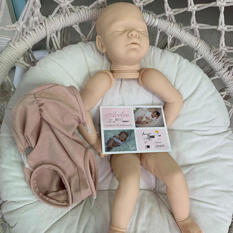 20 Zoll Avelee Geschlossene Augen DIY leer Reborn Baby Kit