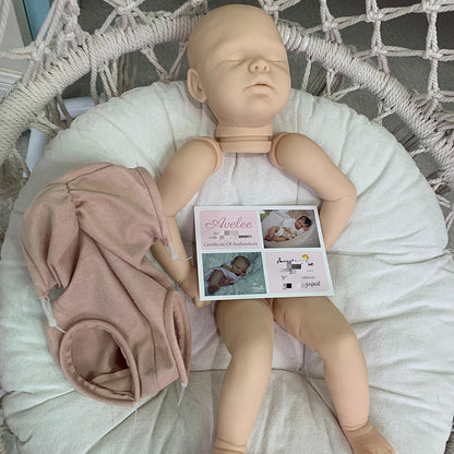 20 Zoll Avelee Geschlossene Augen DIY leer Reborn Baby Kit