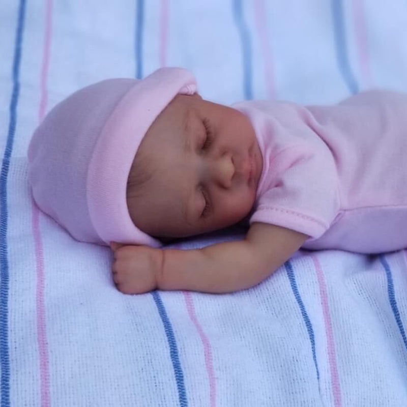 10 Zoll Rebornpuppen mit geschlossenen Augen und Stoffkörper - Luna