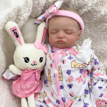 20 Zoll realistische Rosalie Reborn-Puppe mit geschlossenen Augen