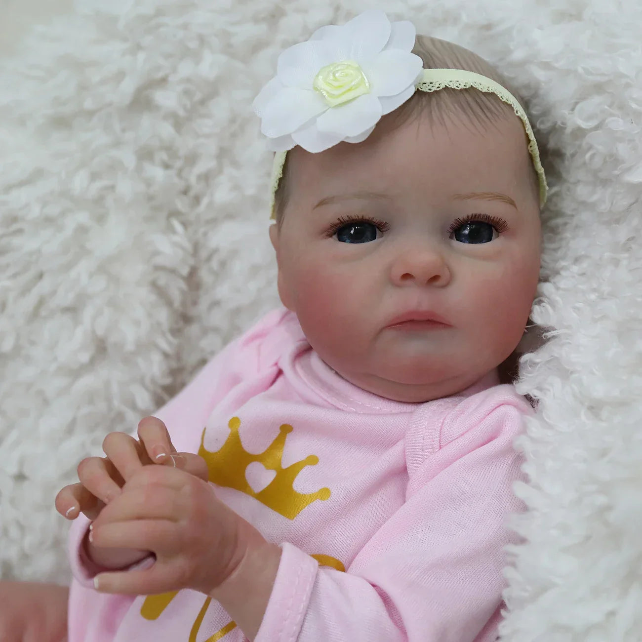 16 Zoll lebensechte Reborn-Puppe mit offenen Augen Tink