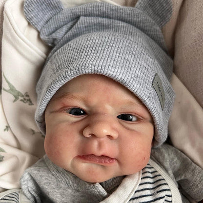 19 Zoll Öffne deine Augen Agatha Reborn Puppen Junge-Elijah