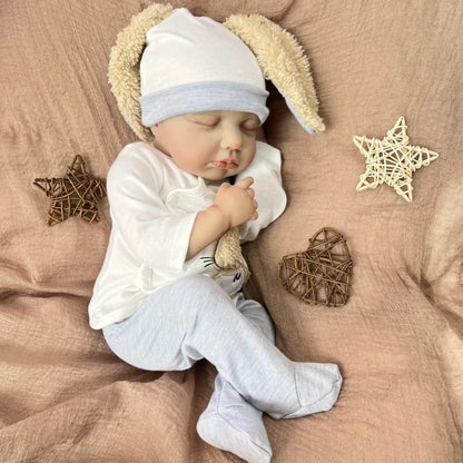 20 Zoll 3D-Haut geschlossene Augen Loulou Reborn-Babyjunge