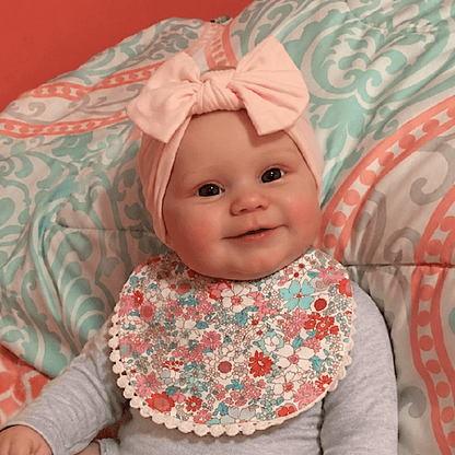 50cm Maddie Reborn Babypuppe mit offenen Augen im grauen Outfit