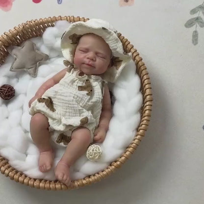30 cm vollständig aus Silikon gefertigtes schlafendes Pascale Reborn Mädchen