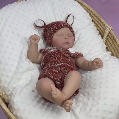20 Zoll 3D-Haut weicher Körper schlafende Reborn Puppe - Peaches
