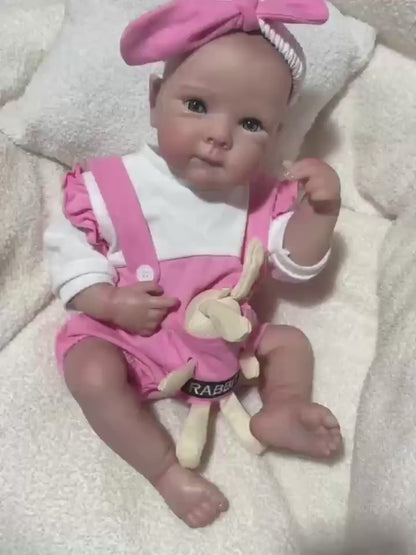 18 Zoll Ophelia Blaue Augen Reborn Puppe Mädchen-Bettie