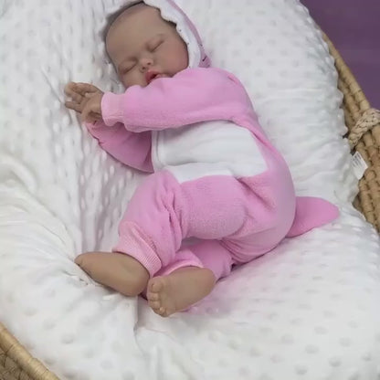 50 cm weiche Stoffpuppe Schlafende Gurke im rosa Outfit