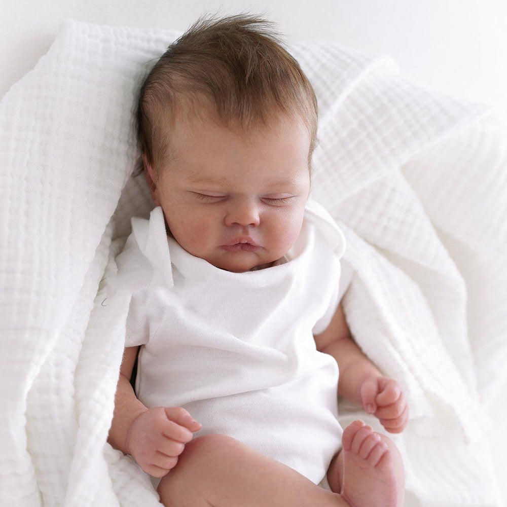 19 Zoll unlackierter Reborn Puppen Kit Quinbee mit geschlossenen Augen