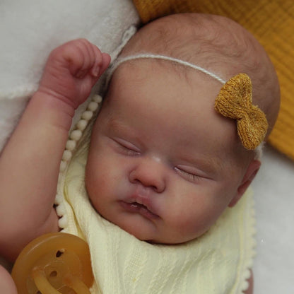 19 Zoll unlackierter Reborn Puppen Kit Quinbee mit geschlossenen Augen
